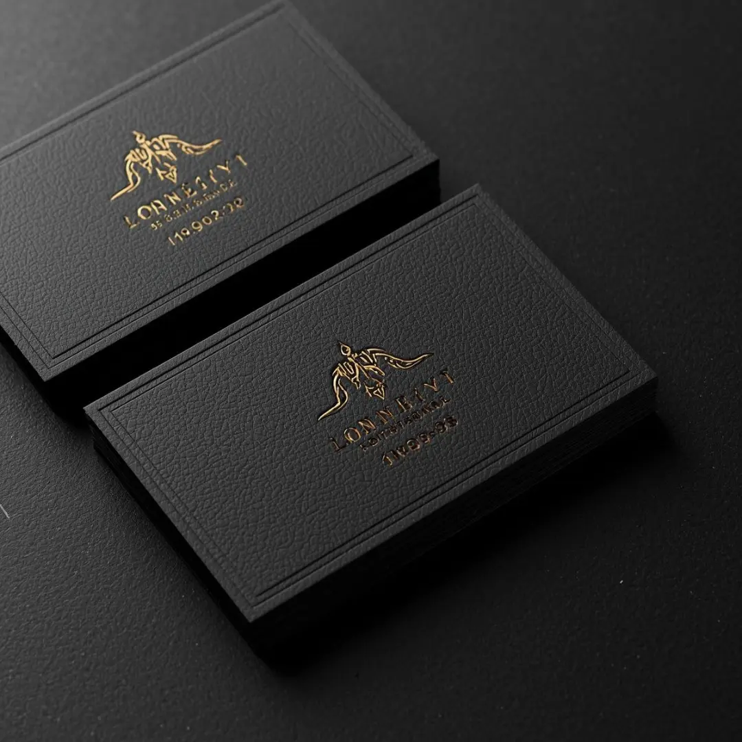 Luxury embossed business cards